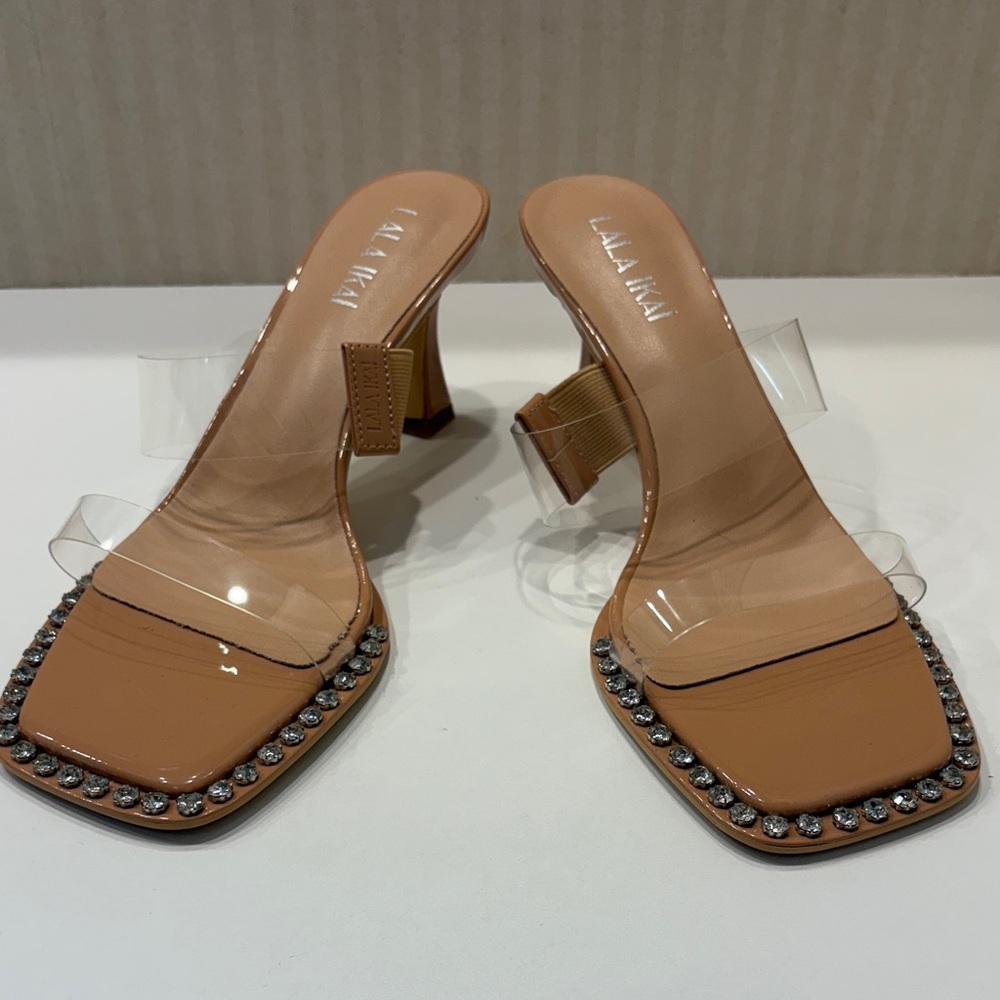 Lala Ikai slide on heels size 8.5-9
